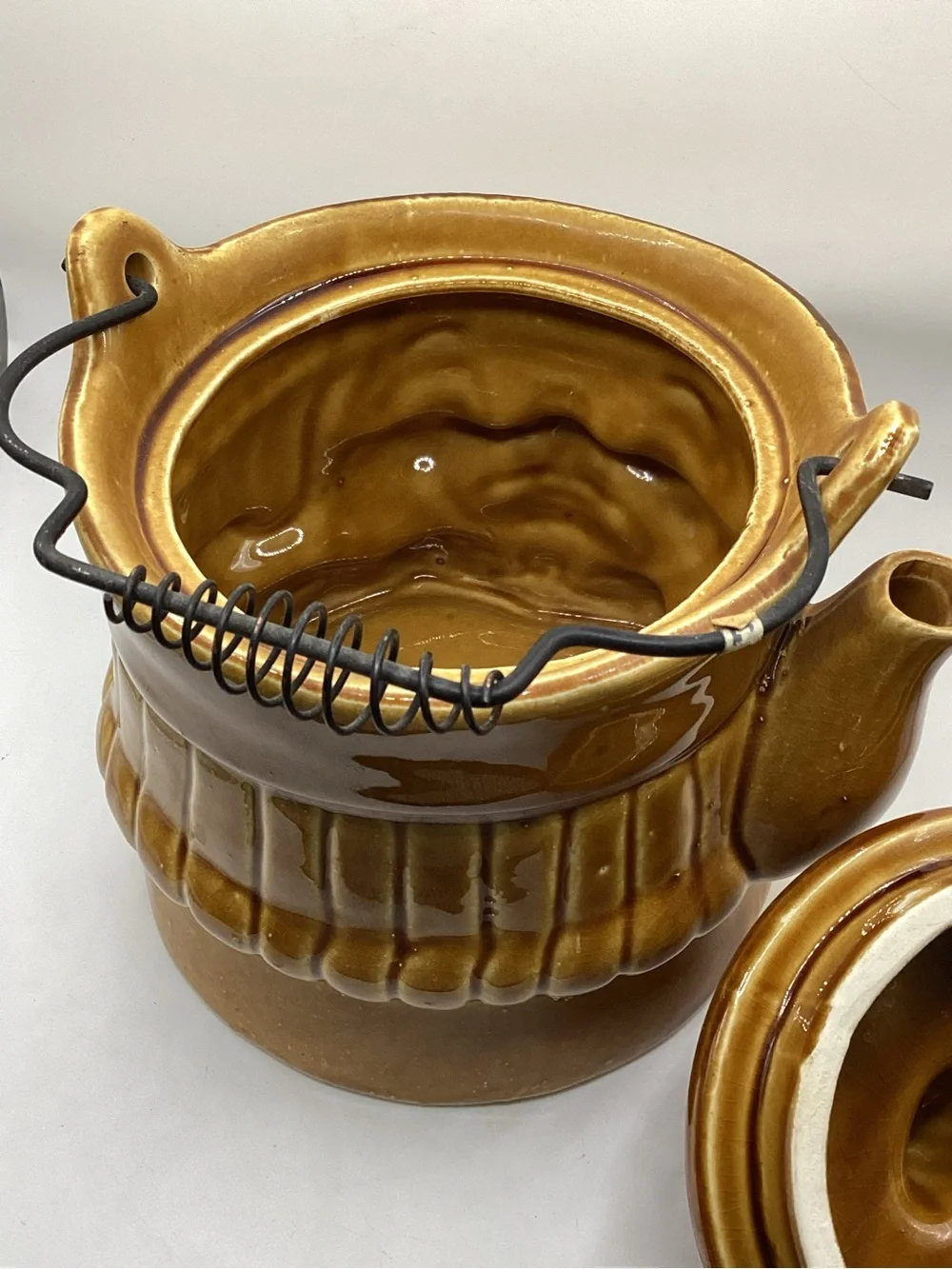 Vtg figural Benjamin Franklin decorative teapot or planter